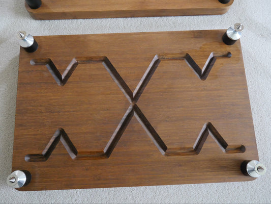 Evoque Eco 60-40 Natural Bamboo Finish Audio Support