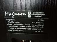 Brand new Goodmans Magnum Speakers