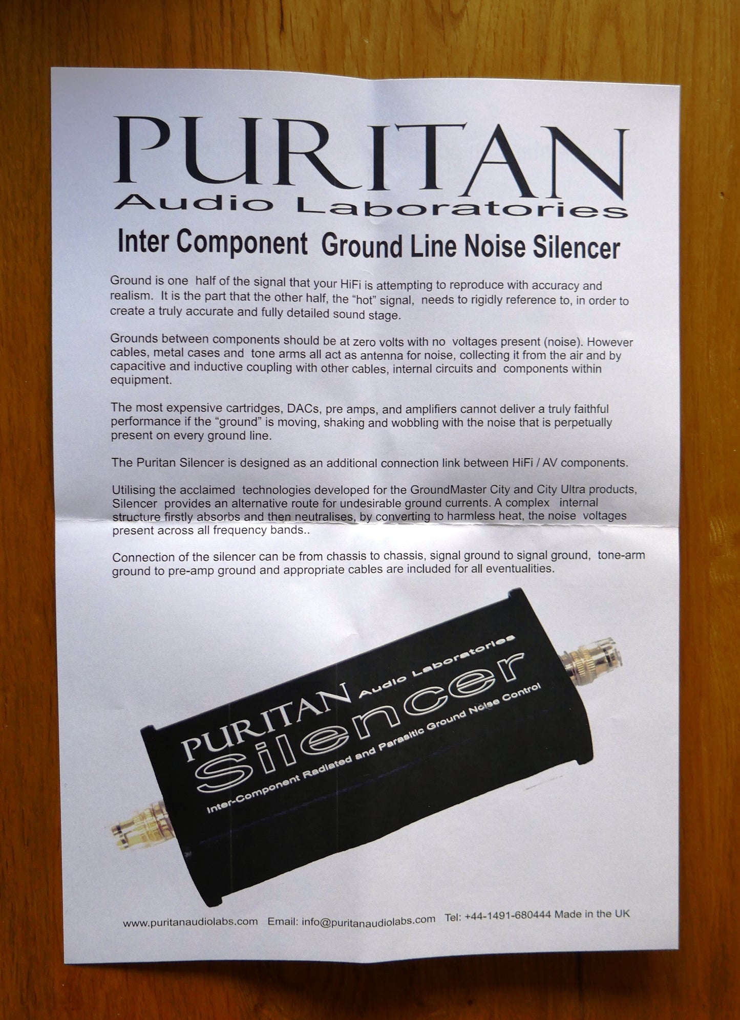 Puritan Audio Silencer