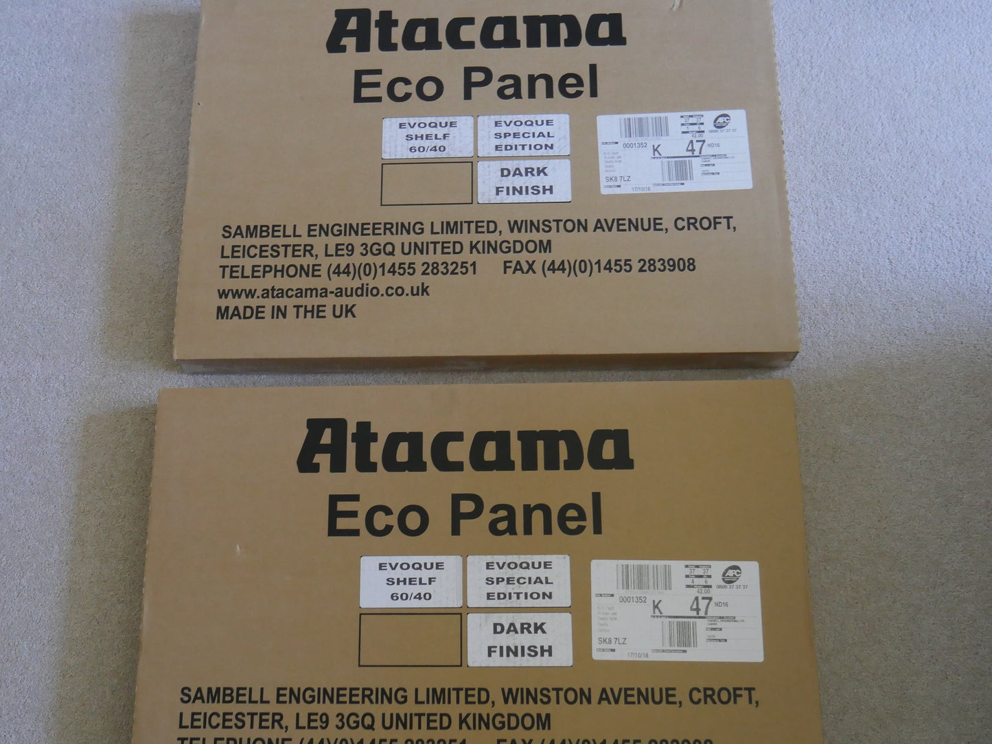 Atacama Evoque Eco 60-40 Dark Natural Bamboo Finish Audio Support